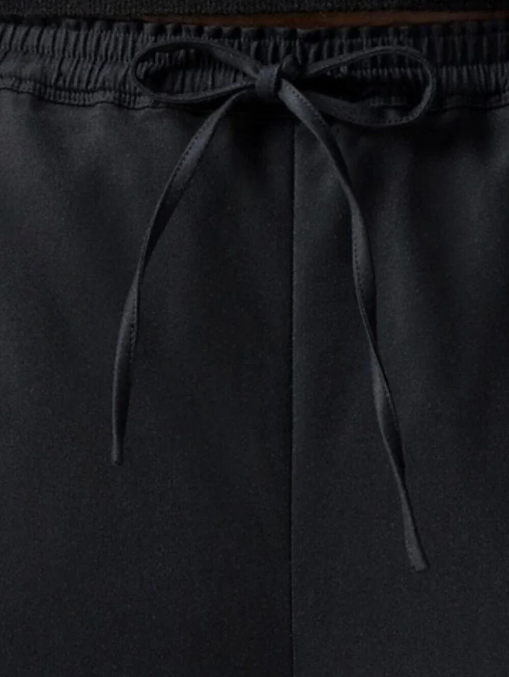 J.crew Black Wide-Leg Drawstring Pants - Comfortable Everyday Style